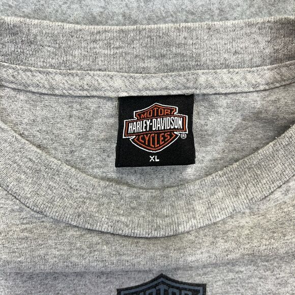 Vintage 2004 Harley Davidson T-Shirt Mens XL Gray Motorcycle Holoubek USA Made - Picture 3 of 11